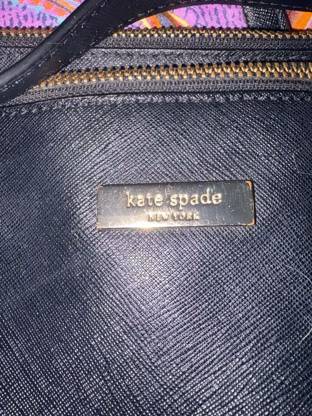 Kate Spade New York Laurel Way Leighann Black Saffiano Leather Satchel